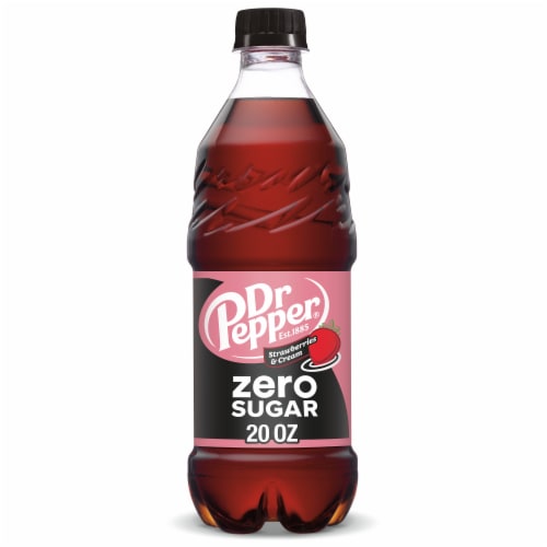 Dr Pepper Strawberries & Cream Zero Sugar Soda V9